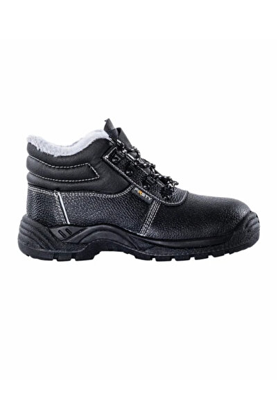 ardon Fur-lined winter work boots without toe cap, Firsty FIRWIN O1, black color