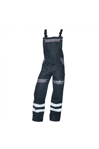 ardon Pantaloni de lucru reflectorizanti cu pieptar, negru, COOL TREND