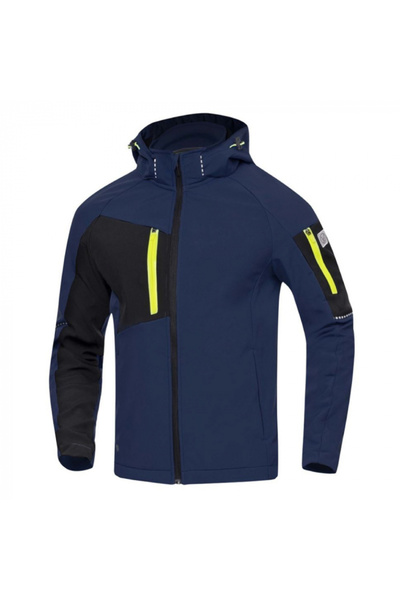 ardon Jacheta softshell bleumarin cu glugă, CITYCONIC