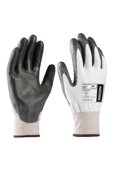 ardon Mănuși antităiere de protecție rezistente la apă, culoarea alb, Storm T...