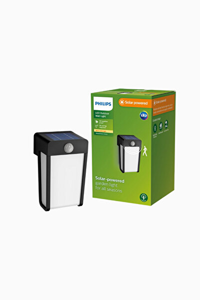 Philips Solar Shroud Güneş Enerjili Duvar Lambası 2700K Hareket Sensörlü