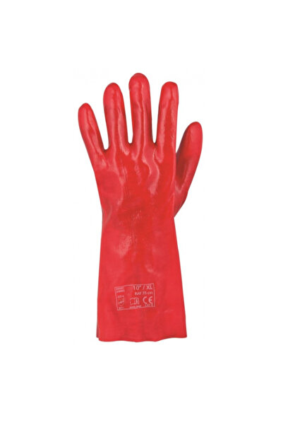 ardon Anti-chemical protective gloves impregnated with PVC, red color, RAY