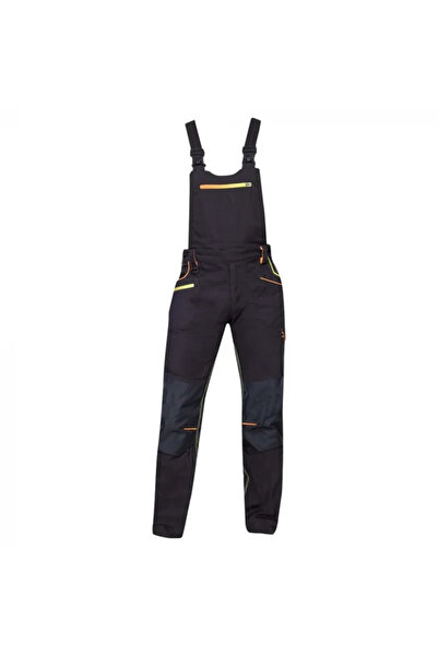 ardon Pantaloni de lucru negri cu pieptar, culoarea negru, Creatron