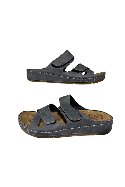 MULEX Women's Gray Orthopedic Slippers