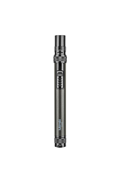Lubinski Yeni Seri Slim Tek Torch Delicili Ve İğneli Puro Çakmağı Gunmetal