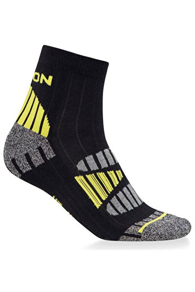 ardon NEON antibacterial socks - black/yellow