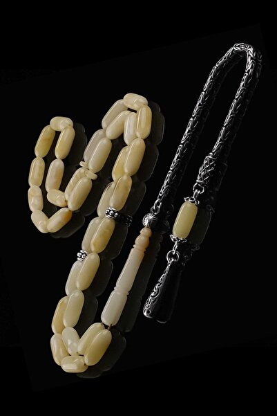 TESBİHCİBABA İce Amber Fosil Yanığı Damla Kehribar Tesbih