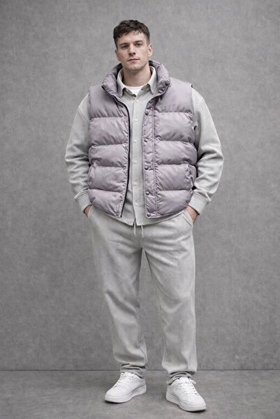 THANBUTİK Padded Inflatable Vest Corded Fabric Shirts and Corded Fabric Pants...