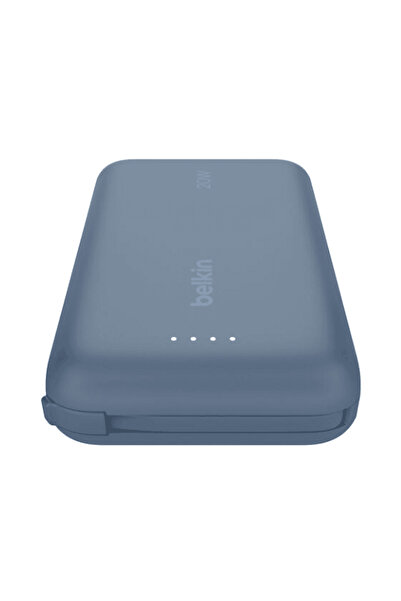 Belkin BC BPB021 10000 mah Entegre Kablolu Taşınabilir Şarj Cihazı Mavi