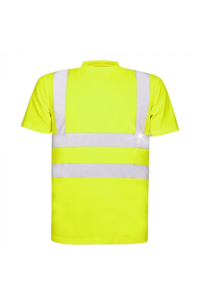 ardon Tricou simplu reflectorizant galben cu mânecă scurtă, REF