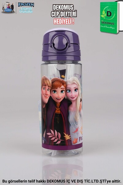 Disney DEKOMUS CEP DEFTERİ İLE YENİ SEZON LİSANSLI FROZEN ELSA 500 ML TRITAN ...