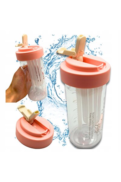 Other Water Bottle Drink With Straw Durable With Graduated Filter 600 ml