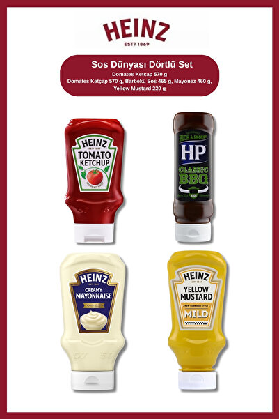 Heinz Sos Dünyası Dörtlü Set