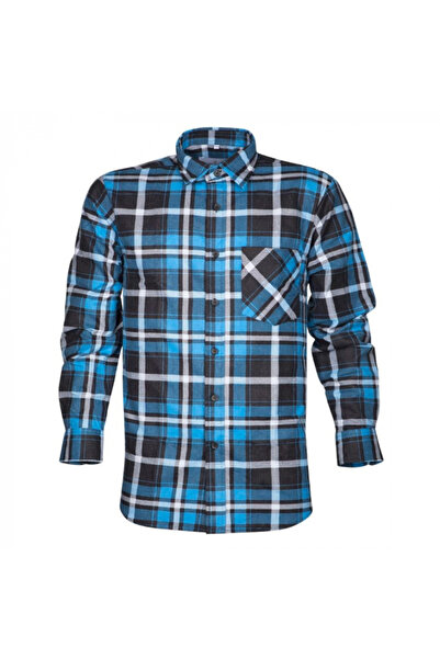 ardon Cămașă de lucru bărbați bumbac 100%, albastru-negru, Jonah