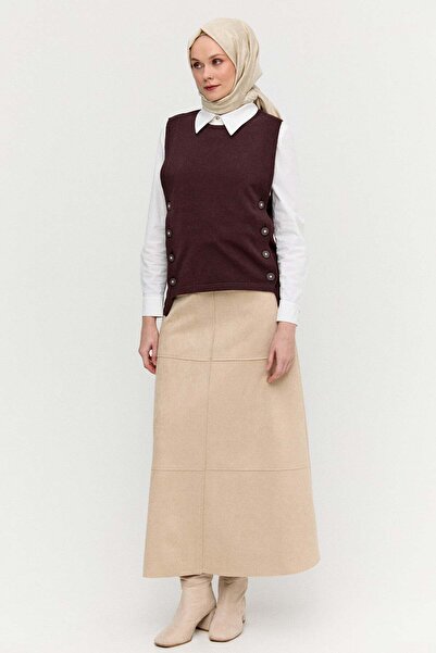 Setrms Düğme Detaylı Triko Bluz