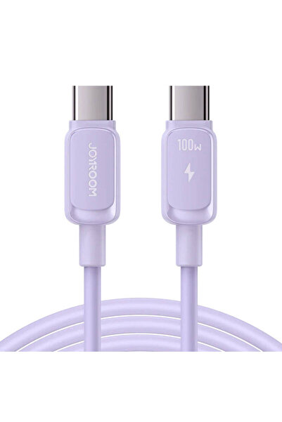 Joyroom Cablu de date și încărcare rapidă USB-C, 100W, 1,2m, violet