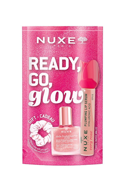 Nuxe Gül Özlü Dolgunlaştırıcı Dudak Serumu-Altın Parıltılı Çok Amamçlı Kuru Y...