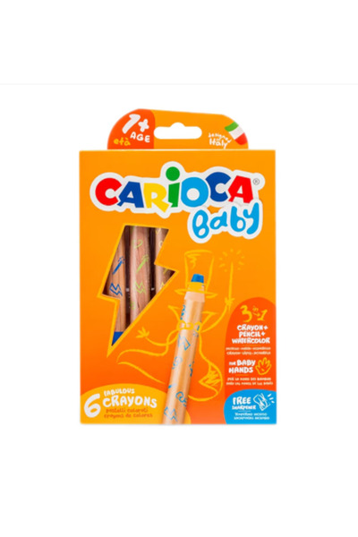 carioca Set of colored pencils 3:1 baby 1+, 6 pcs/set