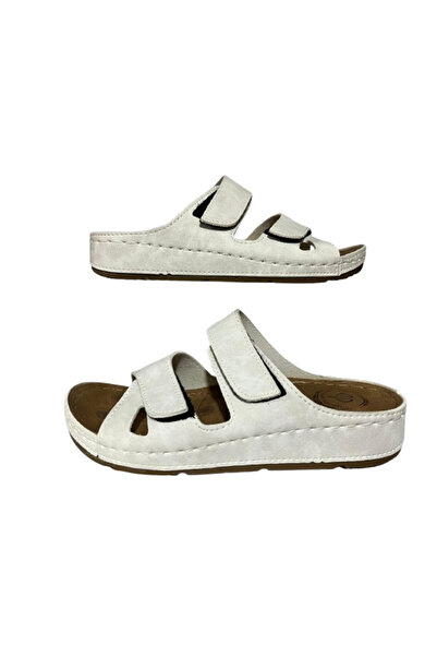 MULEX Women's White Orthopedic Slippers