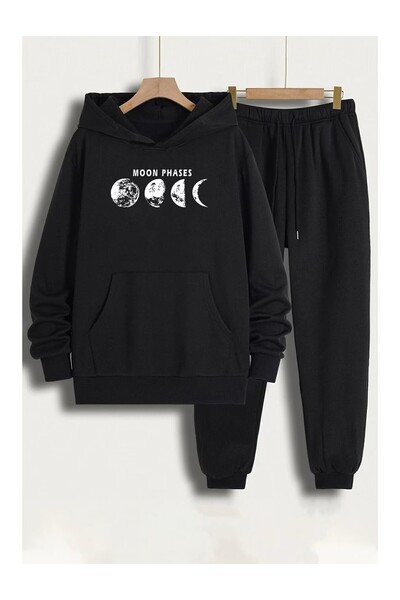 AZIZI TEKSTIL Set de trening unisex cu imprimeu Moon Phases