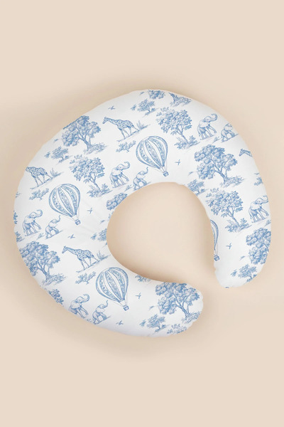 Messido Plus وسادة الرضاعة - سفاري بالونات زرقاء