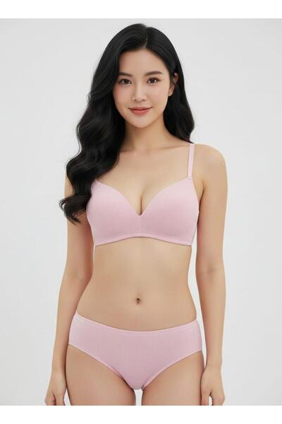 Pemilo Women's 701 Cotton Covered Bra Set