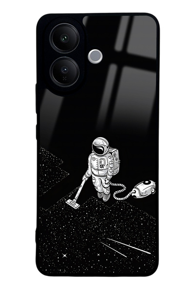 Spoyi غطاء هاتف لامع بتصميم رواد الفضاء تاتيانا من فيفو V60 لايت