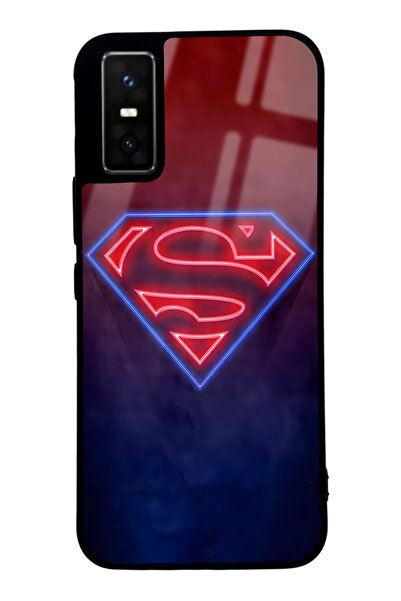 Spoyi İnfinix GT 30 Pro Neon Superman Tasarımlı Glossy Telefon Kılıfı