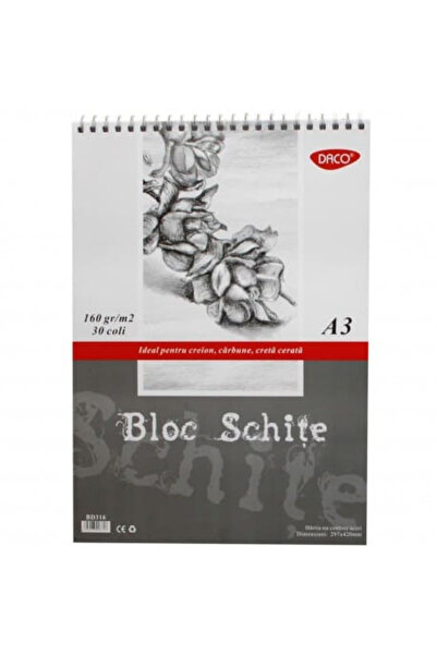 daço Bloc A3 schite 160gr 30 file DACO