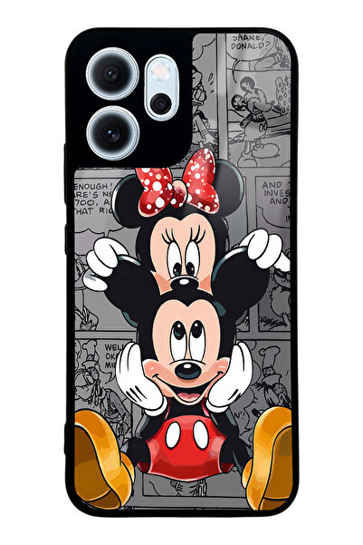 Spoyi Oppo Reno 14F Micky and Minnie Tasarımlı Glossy Telefon Kılıfı