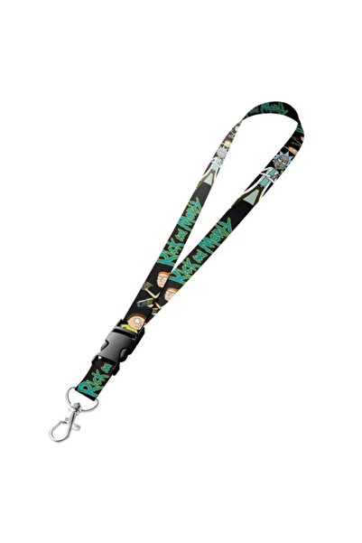 GiFi حبل تعليق للرقبة وحقيبة بطاقات عمودية بتصميم مرخص من ريك آند مورتي