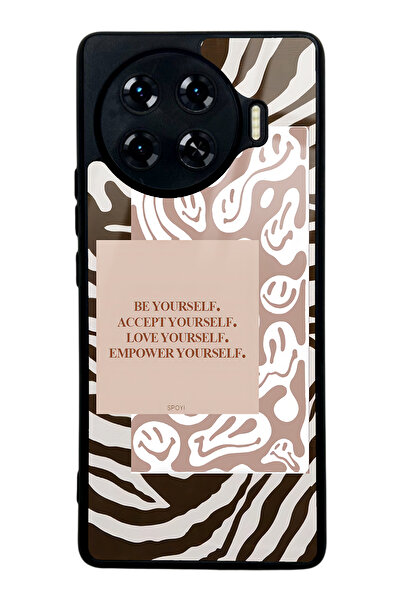 Spoyi حافظة هاتف تكنو سبارك 20 برو بلس بتصميم زيبرا لامع