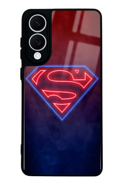Spoyi Samsung S25 Edge Neon Superman Design Glossy Phone Case