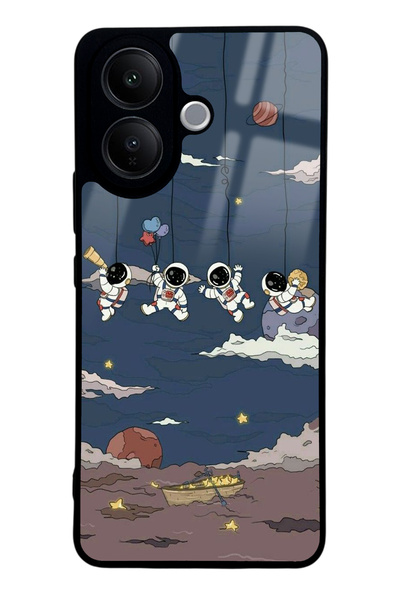 Spoyi حافظة هاتف لامعة بتصميم رائد فضاء من فيفو V60 لايت