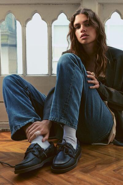 Pull & Bear Eskitme bağcıklı ayakkabı