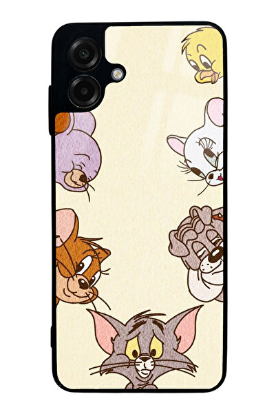 Spoyi Samsung A07 Tom and Jerry Tasarımlı Glossy Telefon Kılıfı