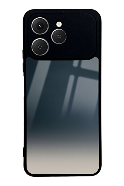 Spoyi Tecno Spark 40 Mavi Geçiş Tasarımlı Glossy Telefon Kılıfı