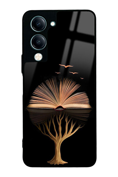 Spoyi حافظة هاتف لامعة بتصميم كتابي لهاتف Vivo Y04