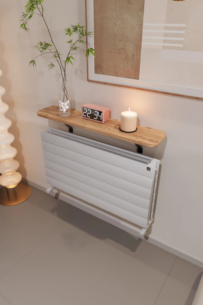 ED PET DİZAYN Petek Üstü Dresuar Dekoratif Uçan Raf Kalorifer Peteği Rafı 80 Cm