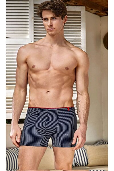 MARİA CALZE 6-Piece Men's Striped Comfortable Boxer Mix Color