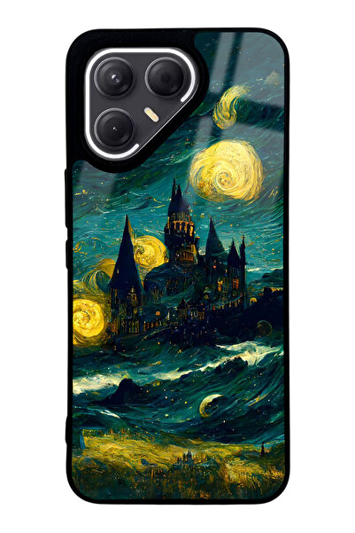 Spoyi حافظة هاتف تكنو بوفا 7 برو بتصميم فان جوخ اللامع