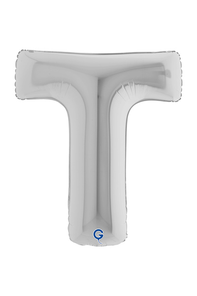 grabo بالون فويل فضي على شكل حرف 26 بوصة (66 سم) إيطالي