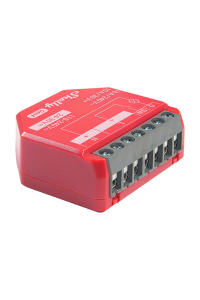 Shelly 1 PM Gen4 Smart Switch, Zigbee/Matter/WiFi, 16A, Bluetooth 5.0, Red, P...