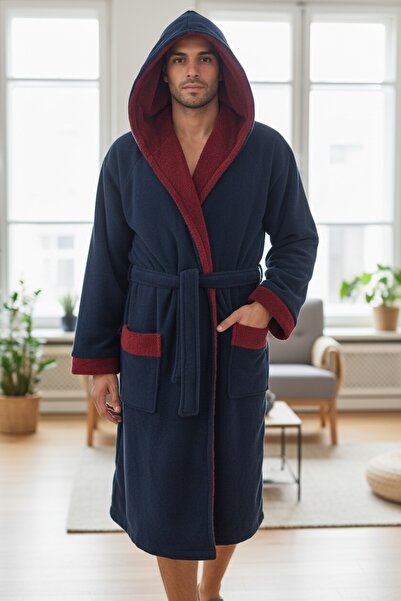 PATRU ANOTIMPURI Cocolino bathrobe with hood