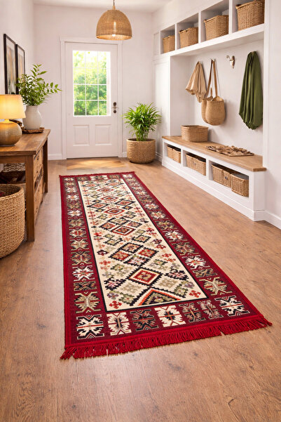 OEMN Rustic style rug, reversible, size 80x200 cm, multicolor, RB200