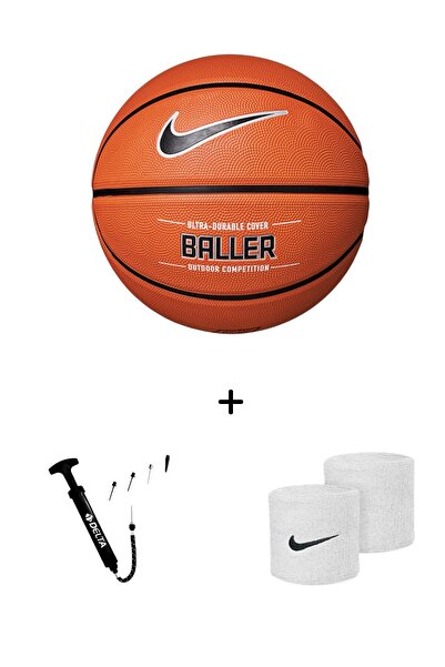 Nike Baller Basketbol Topu + Top Şişirme Pompası + Havlu Bileklik