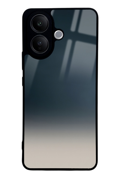 Spoyi Vivo V60 Lite Mavi Geçiş Tasarımlı Glossy Telefon Kılıfı