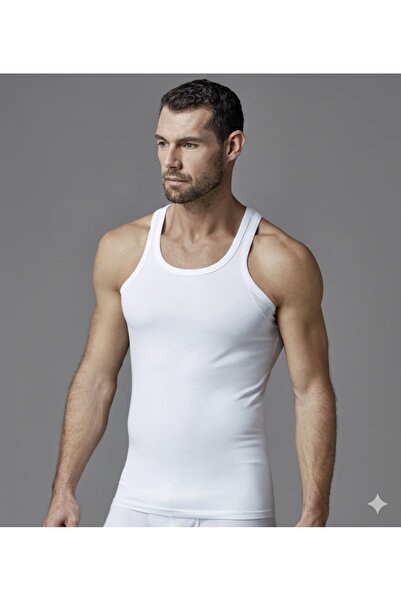 Eros Men's Cotton Compact Cross Back Sports Undershirt 2 Pack Ers002