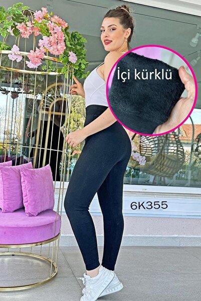 İnce Topuk Fur Lined D Stitch-Free Thermal Tights 6K355