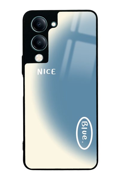 Spoyi Vivo Y19 Nice Blue Design Glossy Phone Case